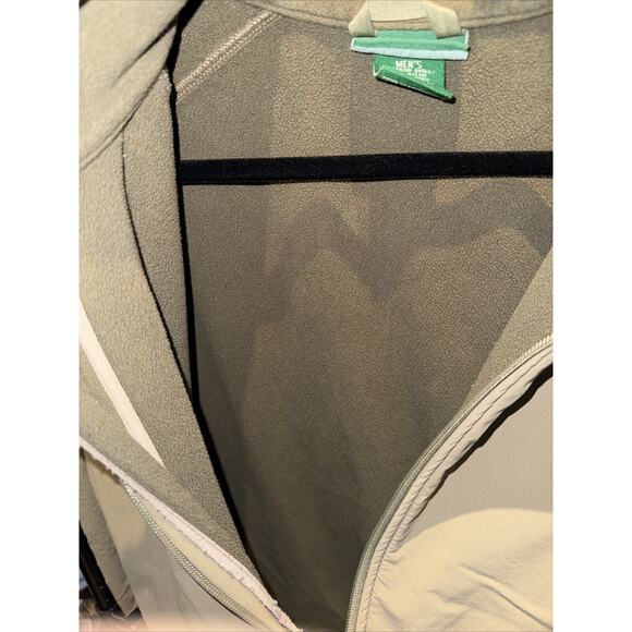 Vintage LL bean Fleeced Tan Vest Size Medium - Picture 4 of 5